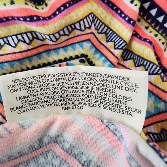 BOBBIE BROOKS GEOMETRICAL SHORT SLEEVE DRESS SIZE LARGE - Picture 9 of 9